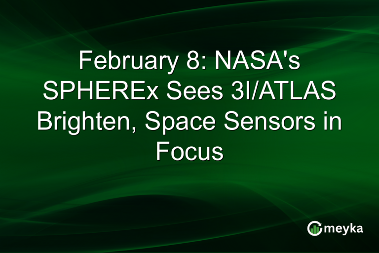 February 8: NASA's SPHEREx Sees 3I/ATLAS Brighten, Space Sensors in Focus