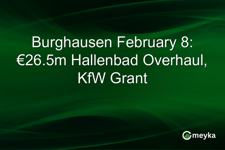 Burghausen February 8: €26.5m Hallenbad Overhaul, KfW Grant