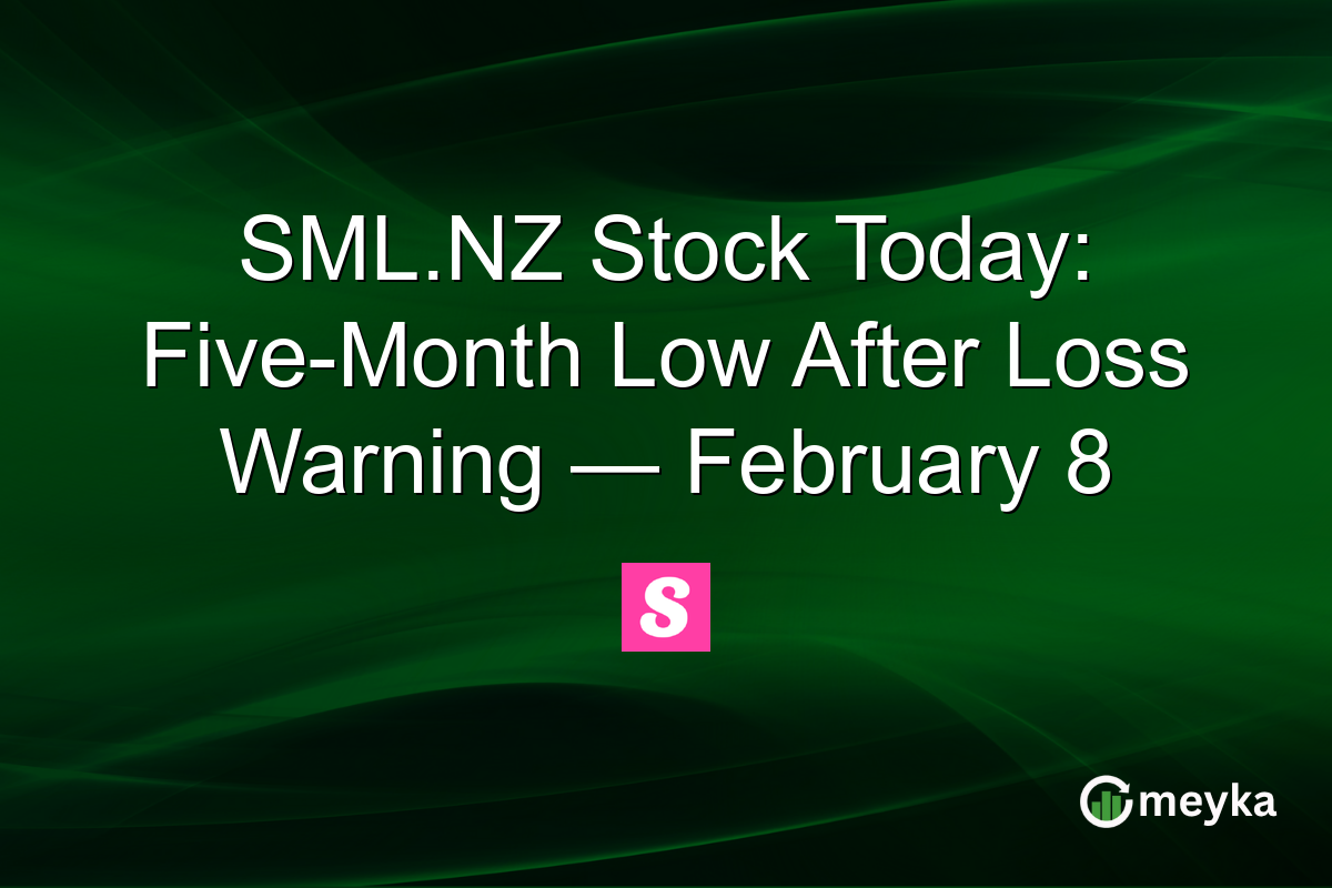 SML.NZ Stock Today: Five-Month Low After Loss Warning — February 8