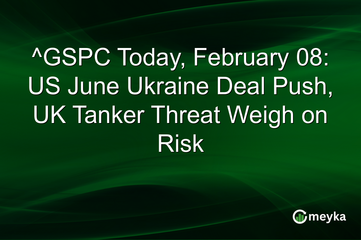 ^GSPC Today, February 08: US June Ukraine Deal Push, UK Tanker Threat Weigh on Risk