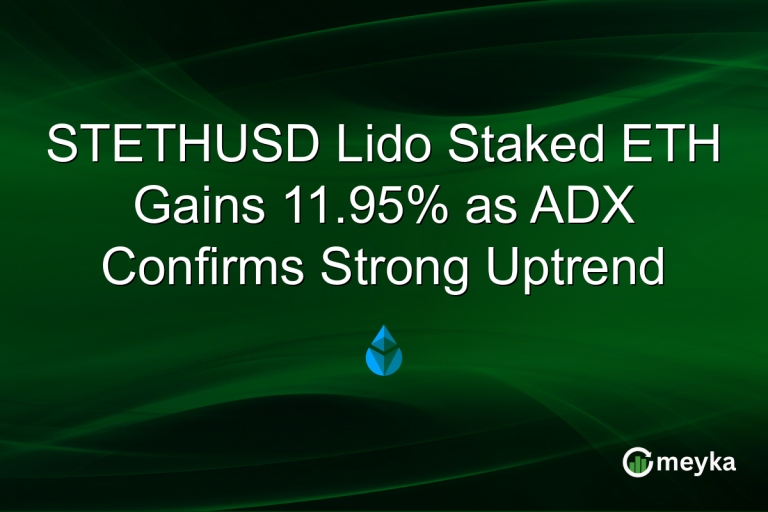 STETHUSD Lido Staked ETH Gains 11.95% as ADX Confirms Strong Uptrend