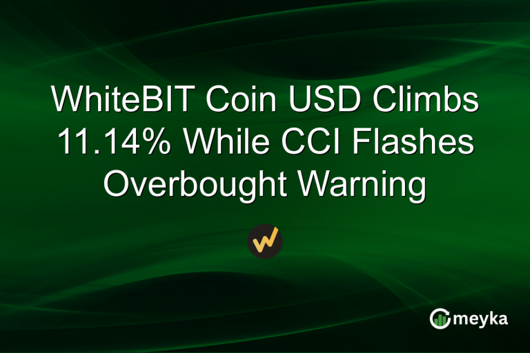 WhiteBIT Coin USD Climbs 11.14% While CCI Flashes Overbought Warning