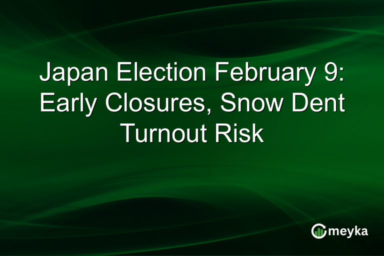 Japan Election February 9: Early Closures, Snow Dent Turnout Risk