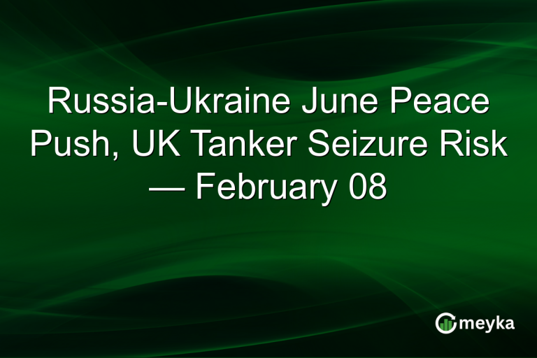 Russia-Ukraine June Peace Push, UK Tanker Seizure Risk — February 08