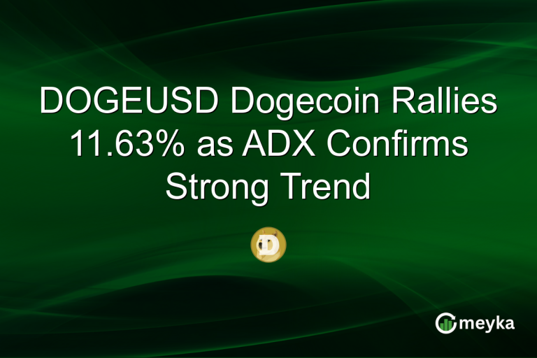 DOGEUSD Dogecoin Rallies 11.63% as ADX Confirms Strong Trend