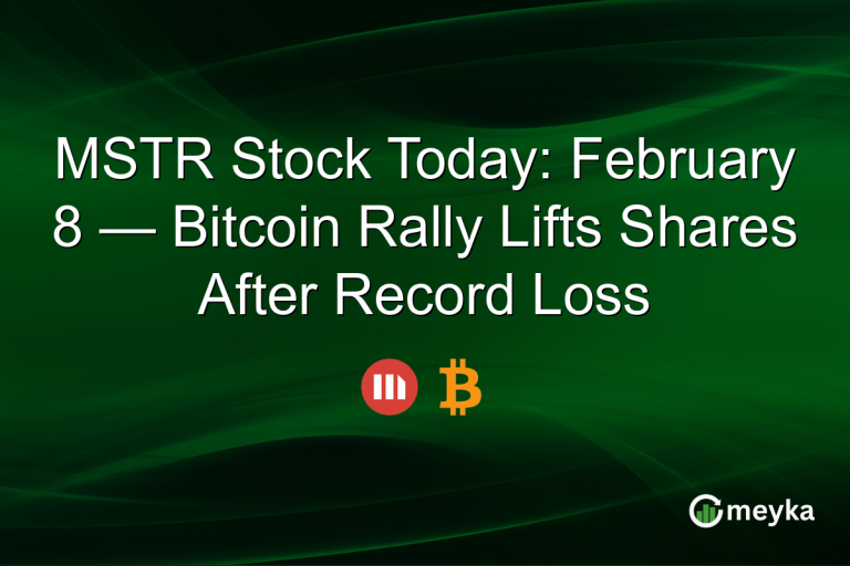 MSTR Stock Today: February 8 — Bitcoin Rally Lifts Shares After Record Loss