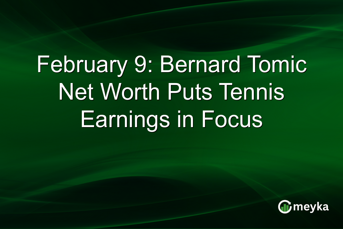 February 9: Bernard Tomic Net Worth Puts Tennis Earnings in Focus