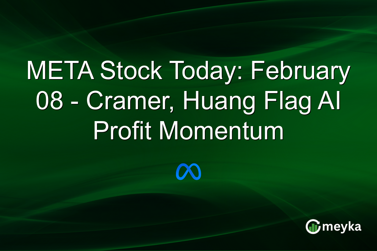 META Stock Today: February 08 - Cramer, Huang Flag AI Profit Momentum