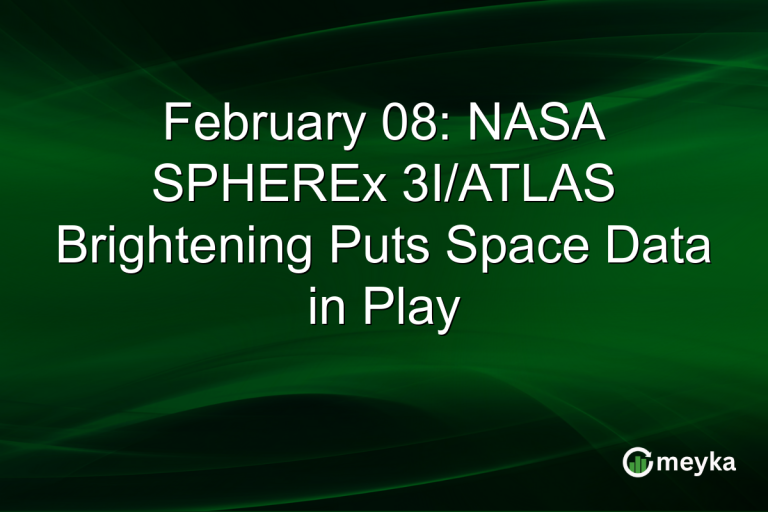 February 08: NASA SPHEREx 3I/ATLAS Brightening Puts Space Data in Play