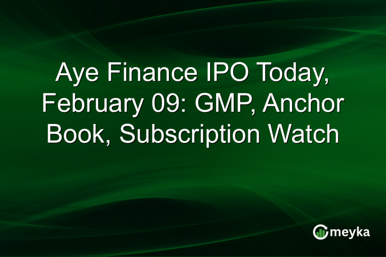 Aye Finance IPO Today, February 09: GMP, Anchor Book, Subscription Watch
