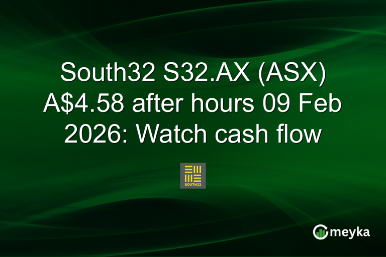 South32 S32.AX (ASX) A$4.58 after hours 09 Feb 2026: Watch cash flow