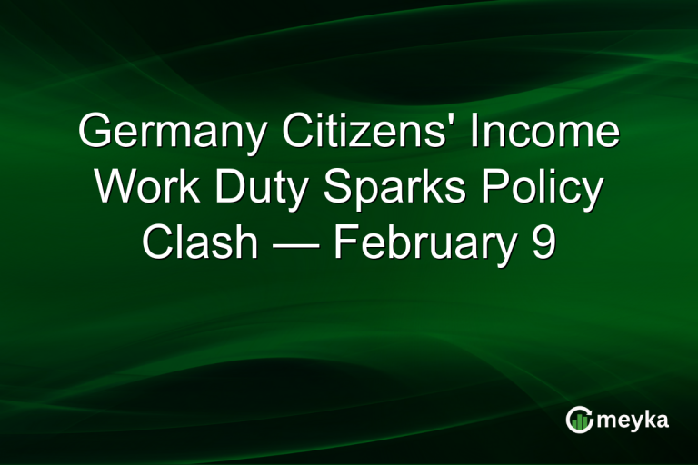 Germany Citizens' Income Work Duty Sparks Policy Clash — February 9