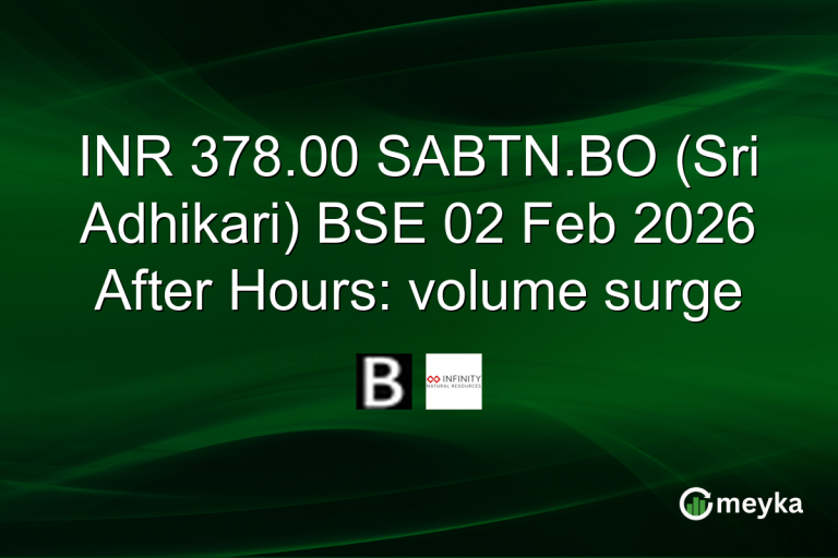INR 378.00 SABTN.BO (Sri Adhikari) BSE 02 Feb 2026 After Hours: volume surge