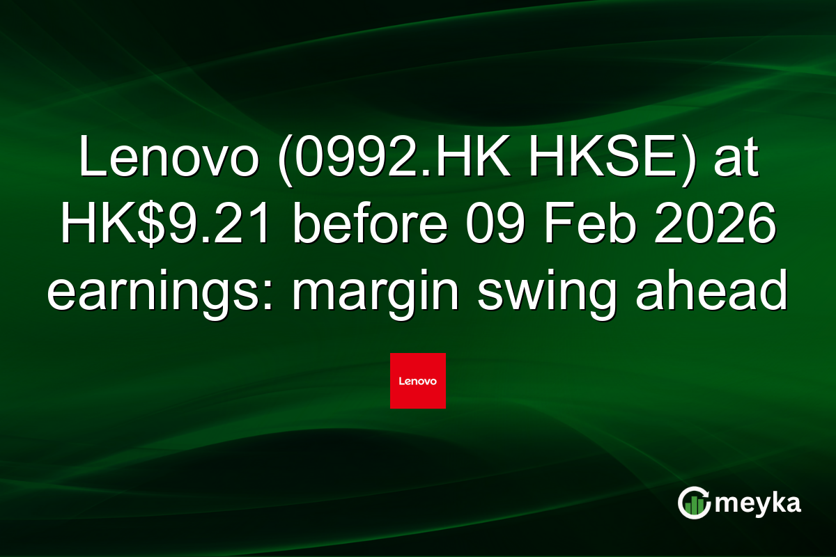 Lenovo (0992.HK HKSE) at HK$9.21 before 09 Feb 2026 earnings: margin swing ahead