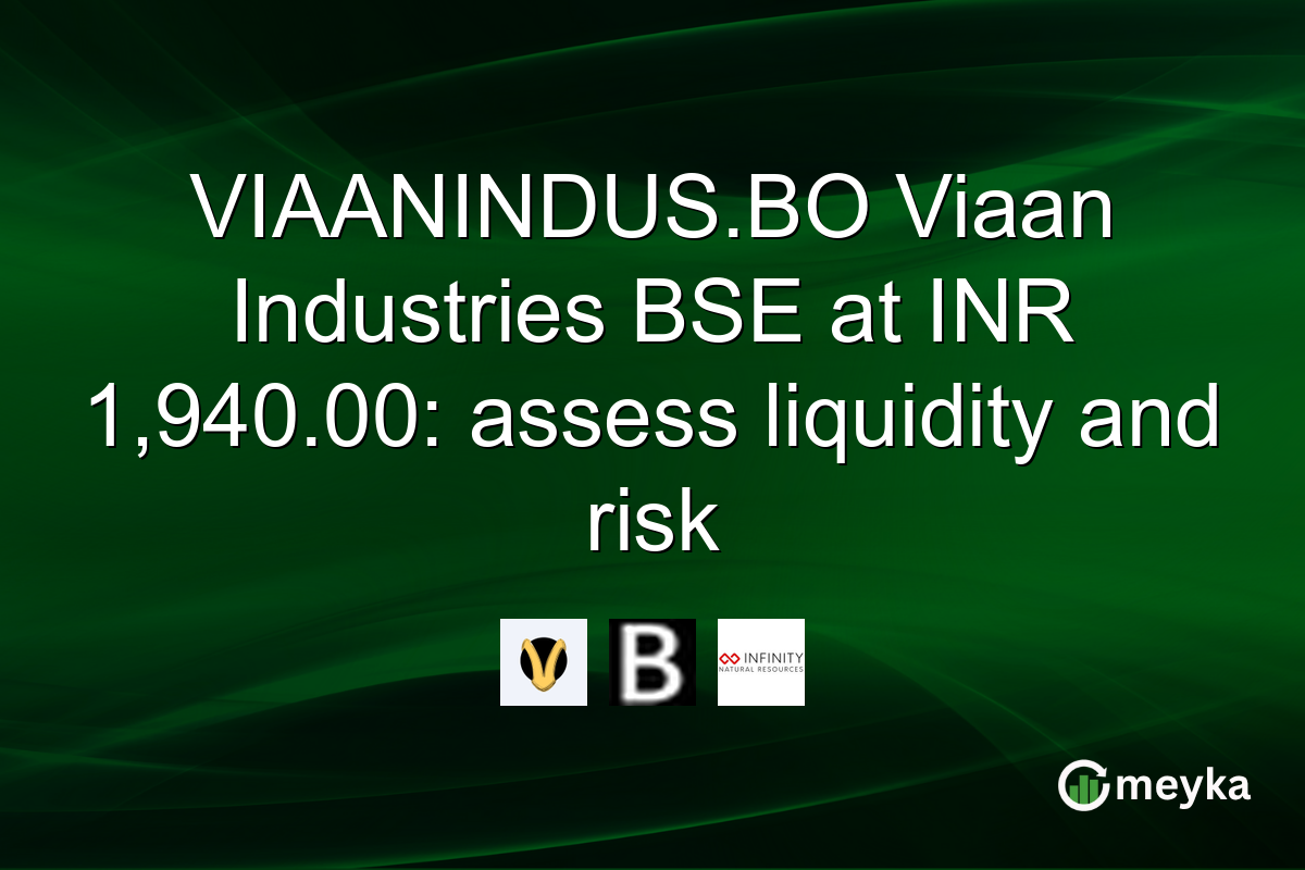 VIAANINDUS.BO Viaan Industries BSE at INR 1,940.00: assess liquidity and risk