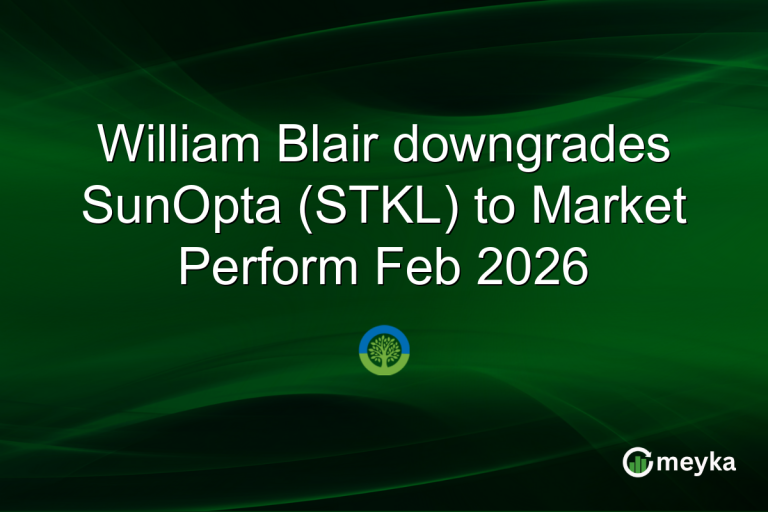 William Blair downgrades SunOpta (STKL) to Market Perform Feb 2026