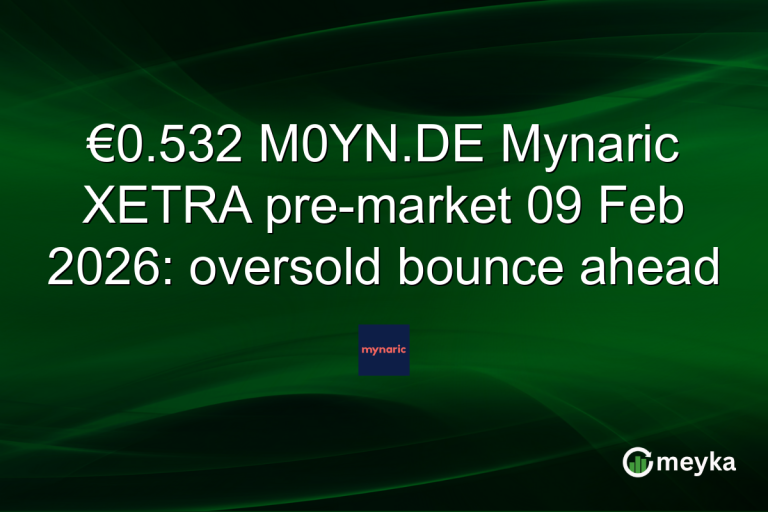 €0.532 M0YN.DE Mynaric XETRA pre-market 09 Feb 2026: oversold bounce ahead
