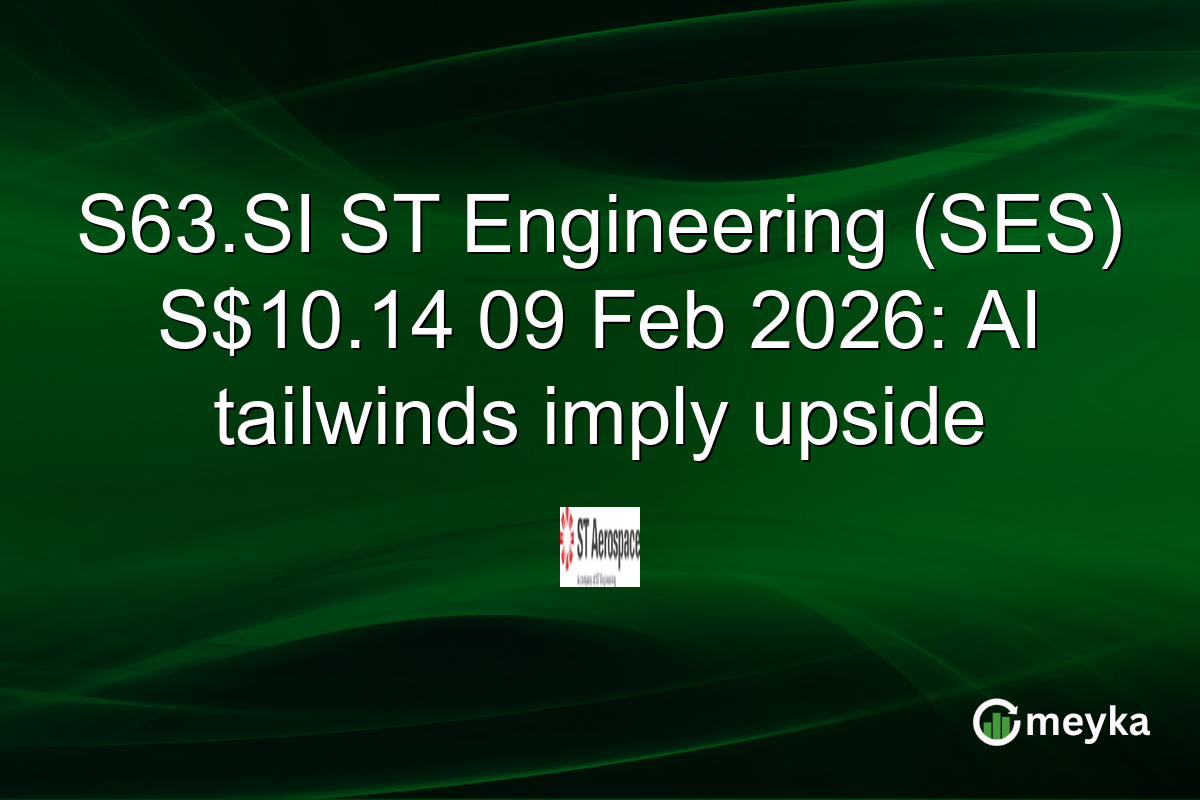 S63.SI ST Engineering (SES) S$10.14 09 Feb 2026: AI tailwinds imply upside