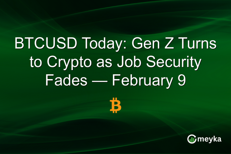 BTCUSD Today: Gen Z Turns to Crypto as Job Security Fades — February 9