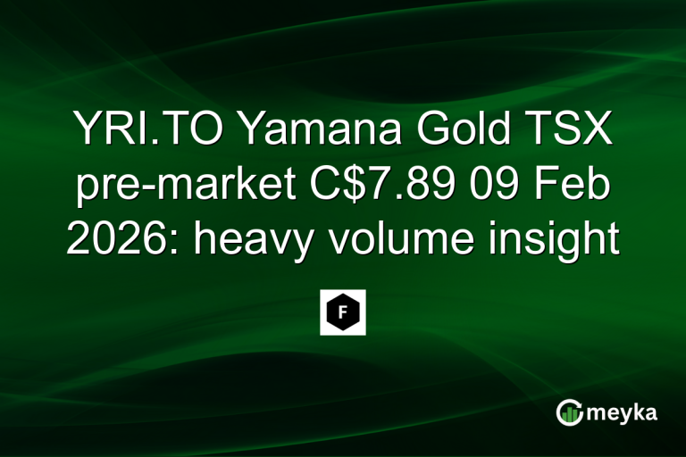 YRI.TO Yamana Gold TSX pre-market C$7.89 09 Feb 2026: heavy volume insight