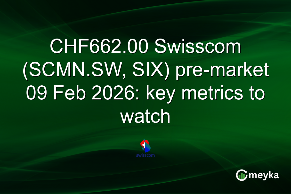 CHF662.00 Swisscom (SCMN.SW, SIX) pre-market 09 Feb 2026: key metrics to watch