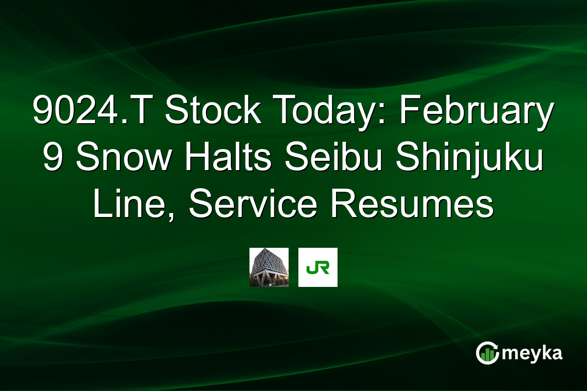 9024.T Stock Today: February 9 Snow Halts Seibu Shinjuku Line, Service Resumes