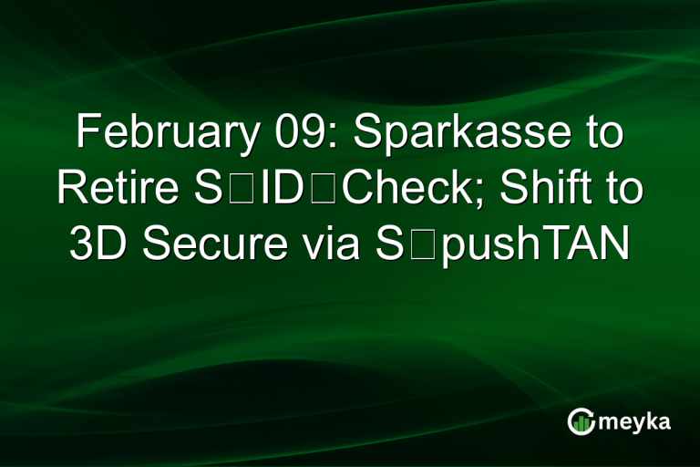 February 09: Sparkasse to Retire S‑ID‑Check; Shift to 3D Secure via S‑pushTAN