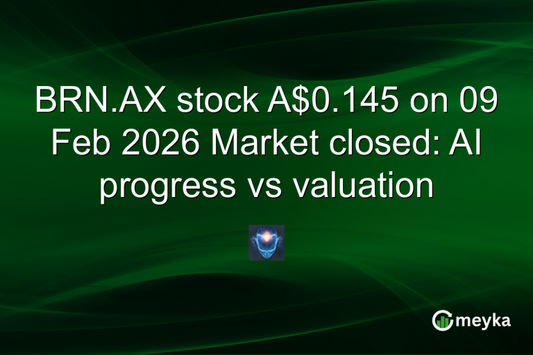 BRN.AX stock A$0.145 on 09 Feb 2026 Market closed: AI progress vs valuation