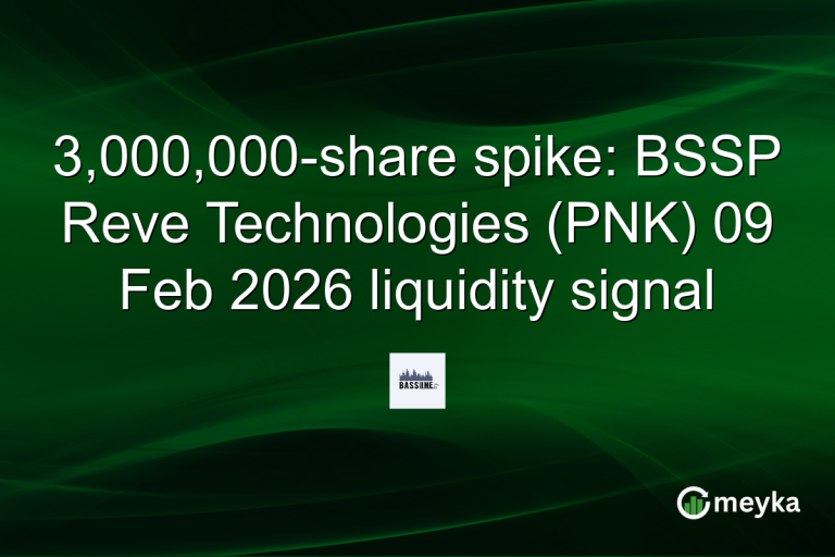 3,000,000-share spike: BSSP Reve Technologies (PNK) 09 Feb 2026 liquidity signal