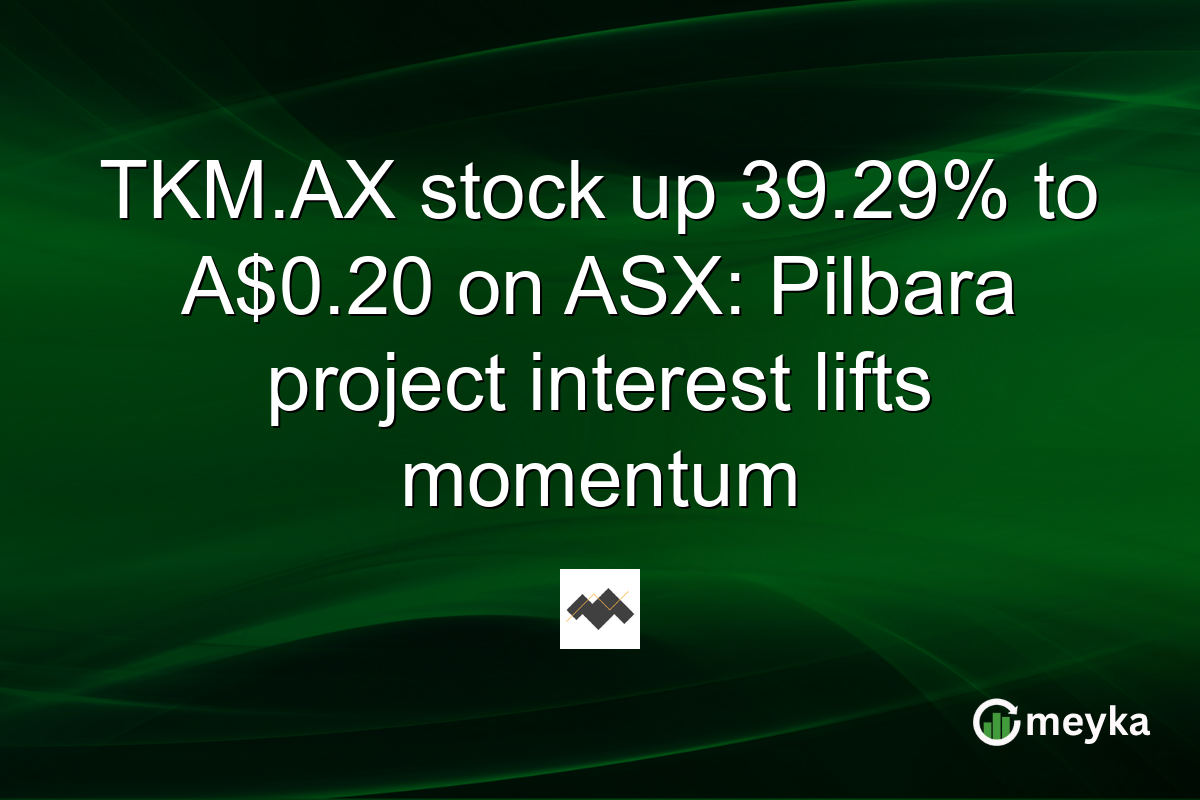 TKM.AX stock up 39.29% to A$0.20 on ASX: Pilbara project interest lifts momentum
