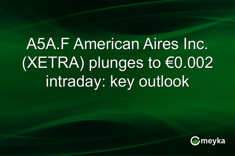 A5A.F American Aires Inc. (XETRA) plunges to €0.002 intraday: key outlook