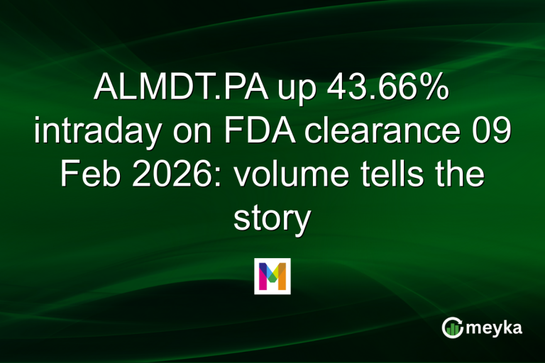 ALMDT.PA up 43.66% intraday on FDA clearance 09 Feb 2026: volume tells the story