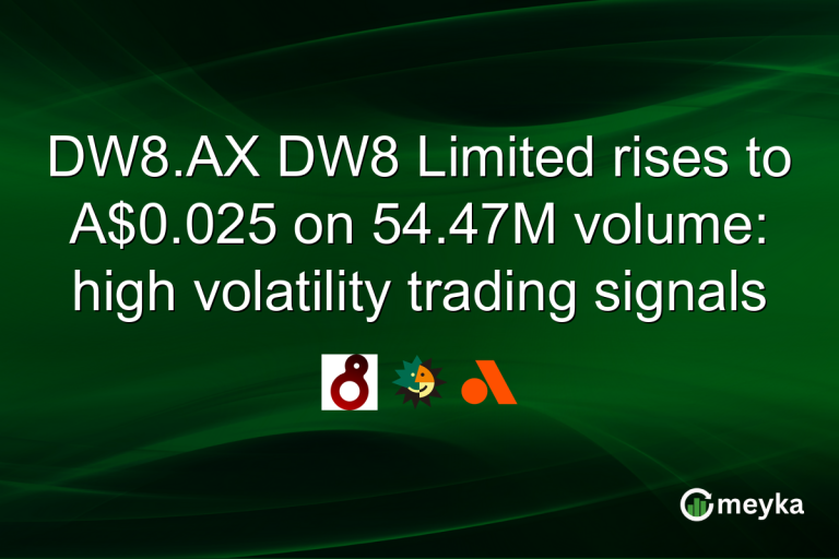 DW8.AX DW8 Limited rises to A$0.025 on 54.47M volume: high volatility trading signals