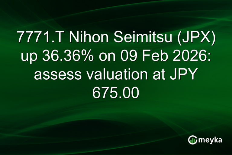 7771.T Nihon Seimitsu (JPX) up 36.36% on 09 Feb 2026: assess valuation at JPY 675.00