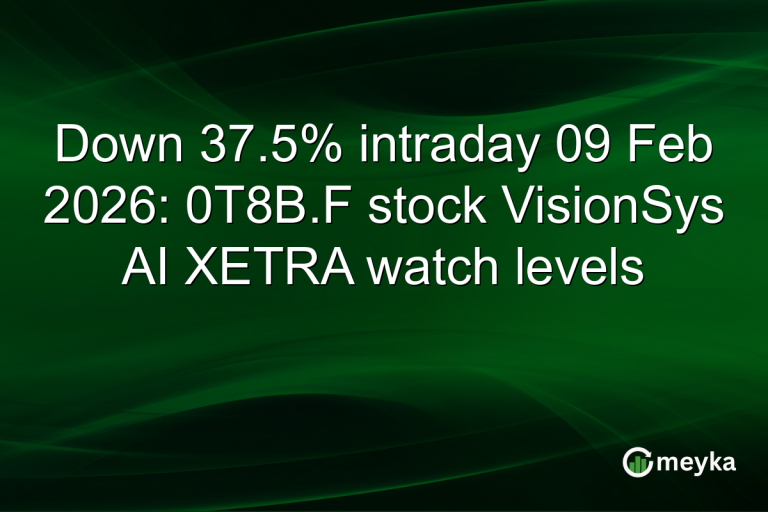 Down 37.5% intraday 09 Feb 2026: 0T8B.F stock VisionSys AI XETRA watch levels