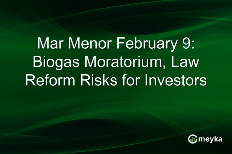 Mar Menor February 9: Biogas Moratorium, Law Reform Risks for Investors