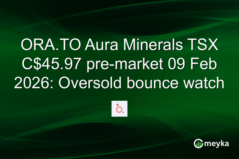 ORA.TO Aura Minerals TSX C$45.97 pre-market 09 Feb 2026: Oversold bounce watch