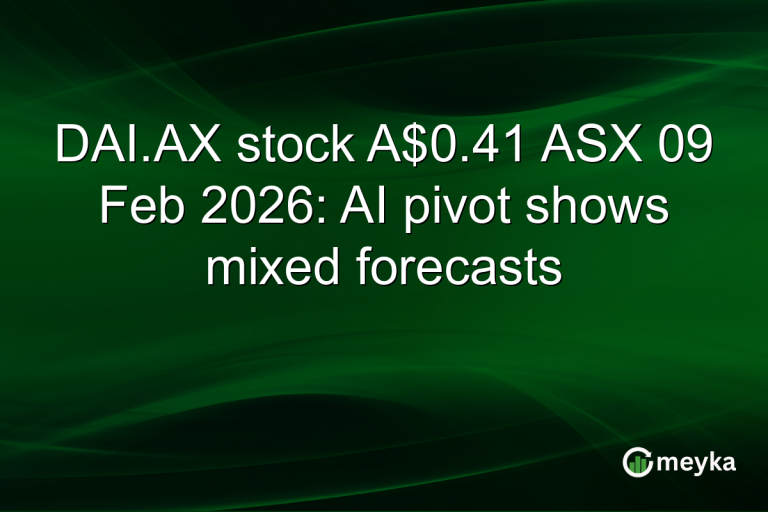 DAI.AX stock A$0.41 ASX 09 Feb 2026: AI pivot shows mixed forecasts
