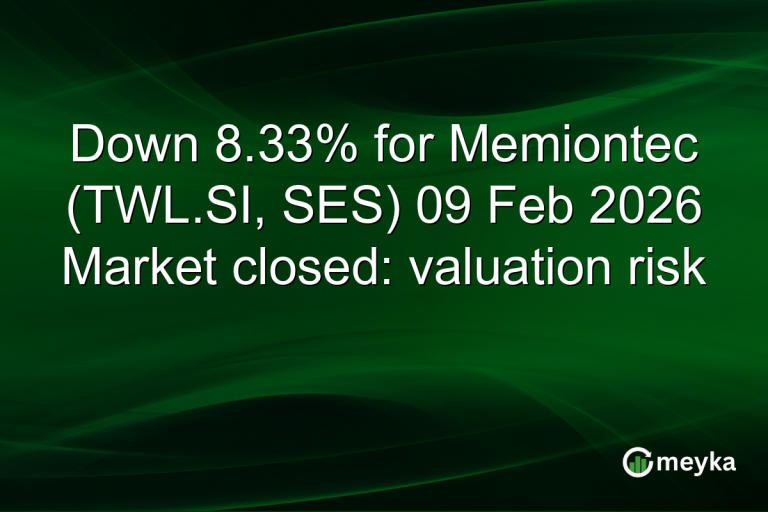 Down 8.33% for Memiontec (TWL.SI, SES) 09 Feb 2026 Market closed: valuation risk