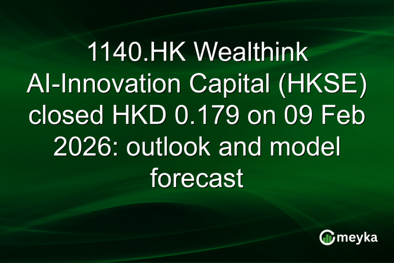 1140.HK Wealthink AI-Innovation Capital (HKSE) closed HKD 0.179 on 09 Feb 2026: outlook and model forecast