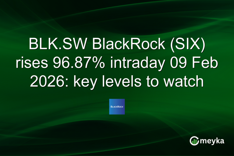 BLK.SW BlackRock (SIX) rises 96.87% intraday 09 Feb 2026: key levels to watch