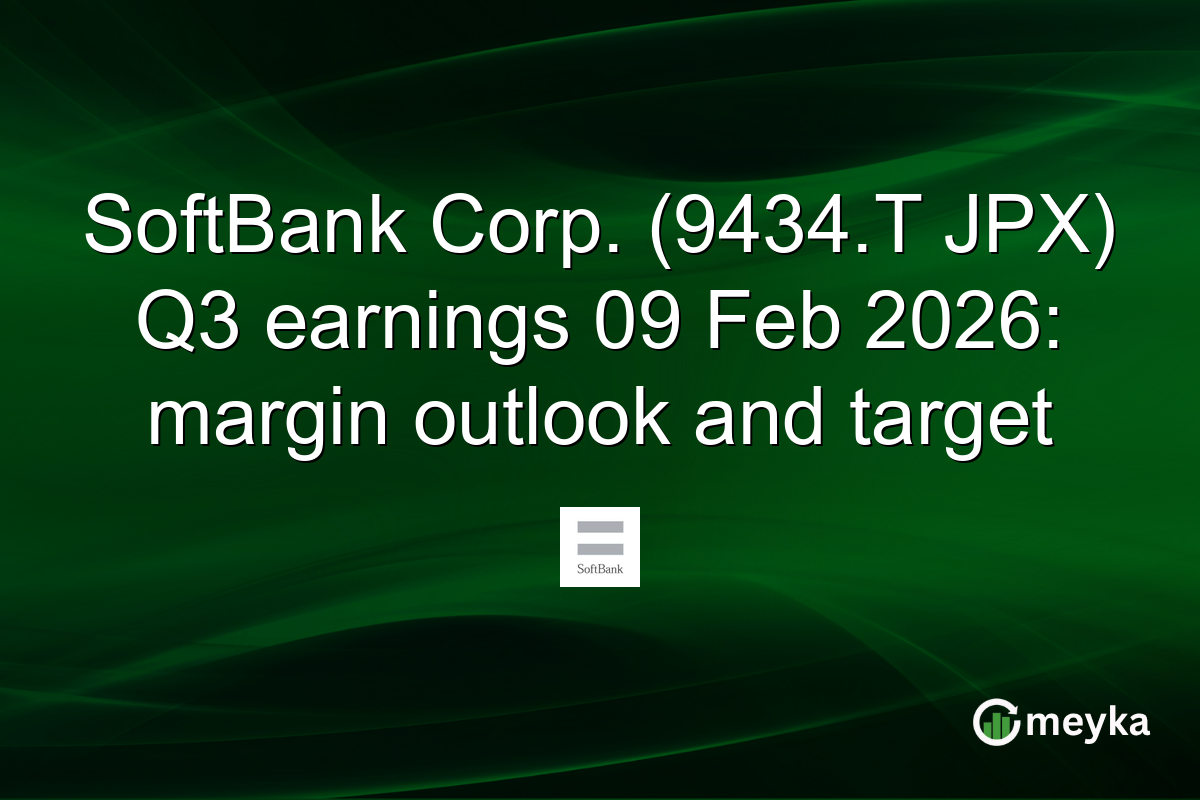SoftBank Corp. (9434.T JPX) Q3 earnings 09 Feb 2026: margin outlook and target
