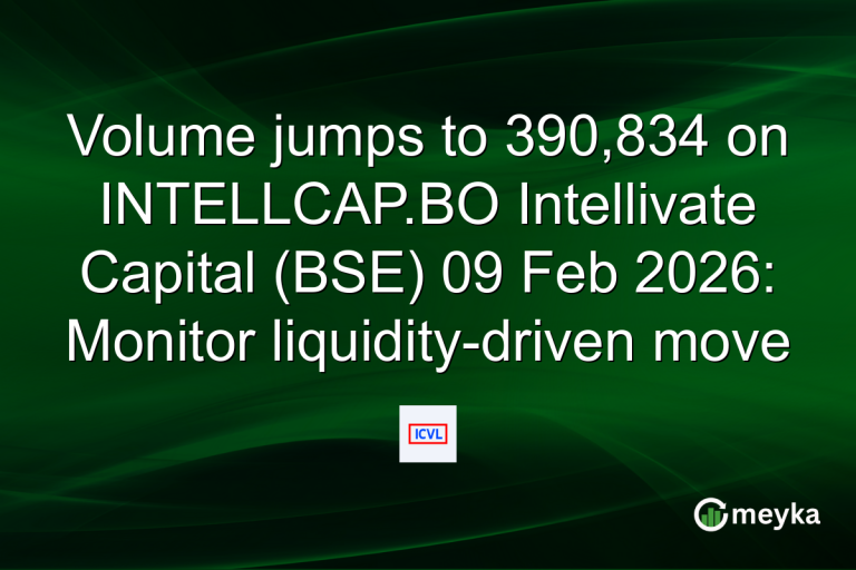 Volume jumps to 390,834 on INTELLCAP.BO Intellivate Capital (BSE) 09 Feb 2026: Monitor liquidity-driven move