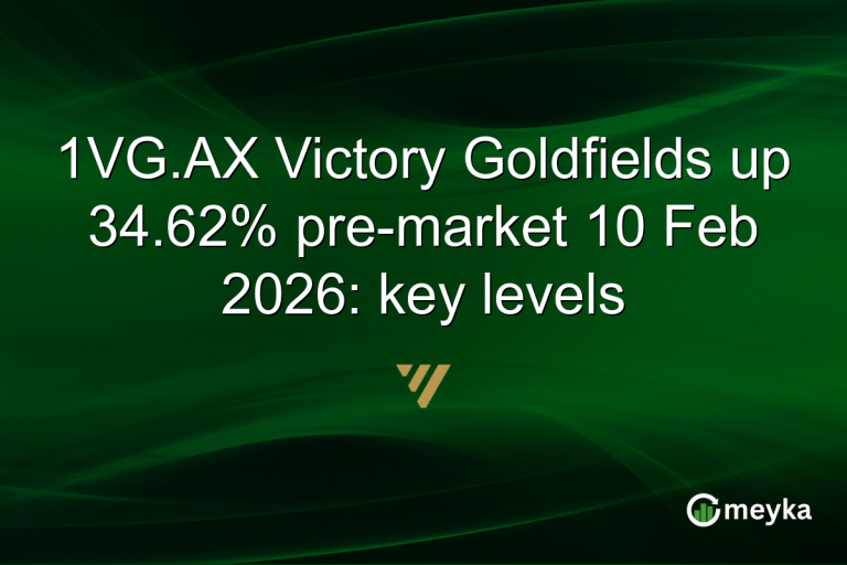 1VG.AX Victory Goldfields up 34.62% pre-market 10 Feb 2026: key levels