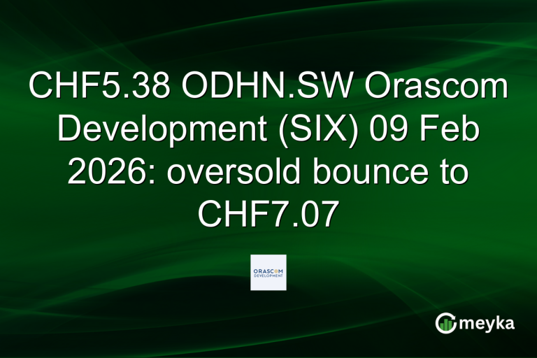 CHF5.38 ODHN.SW Orascom Development (SIX) 09 Feb 2026: oversold bounce to CHF7.07