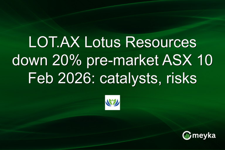 LOT.AX Lotus Resources down 20% pre-market ASX 10 Feb 2026: catalysts, risks