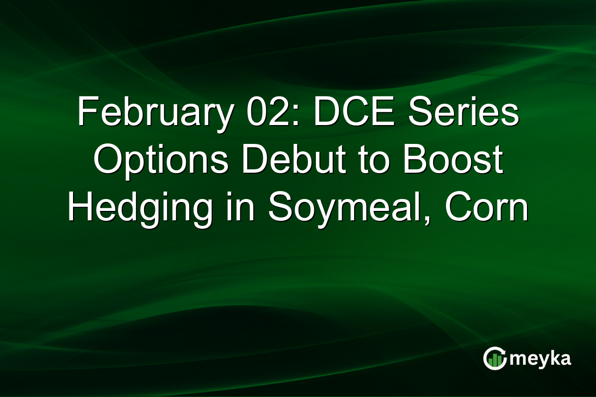 February 02: DCE Series Options Debut to Boost Hedging in Soymeal, Corn