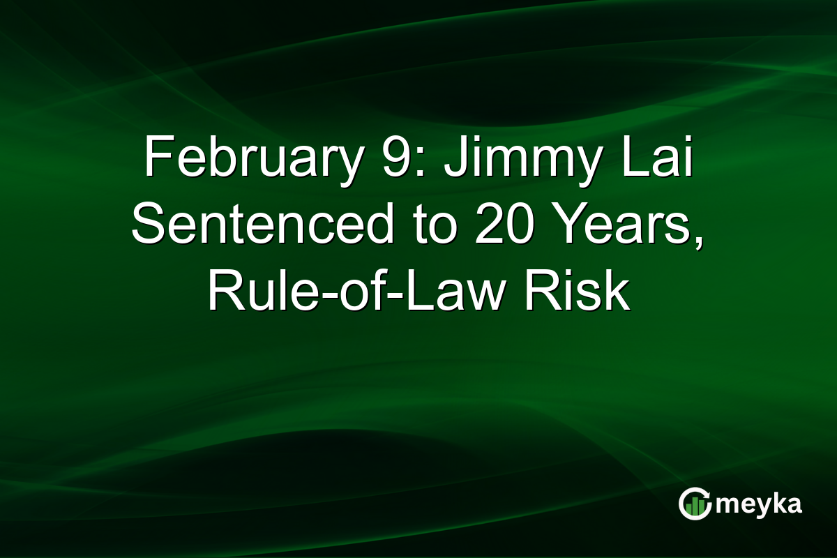 February 9: Jimmy Lai Sentenced to 20 Years, Rule-of-Law Risk