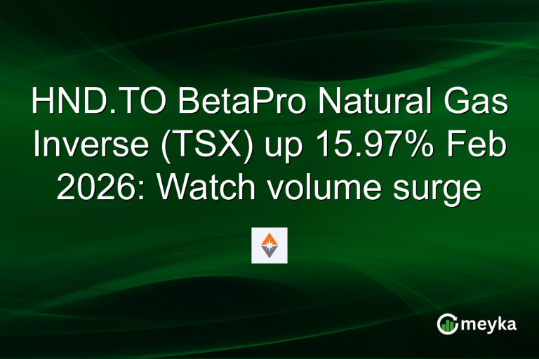 HND.TO BetaPro Natural Gas Inverse (TSX) up 15.97% Feb 2026: Watch volume surge