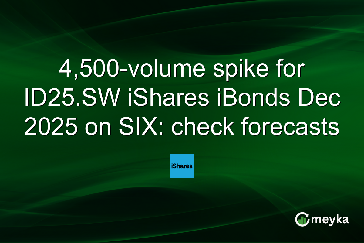 4,500-volume spike for ID25.SW iShares iBonds Dec 2025 on SIX: check forecasts